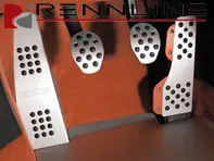 Rennline Aluminium 4 Piece Pedal Set Rubber Grip. Porsche 944/924/968 - P71.60.99, P716099