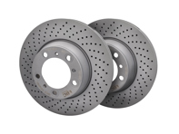 Bremsscheibe Hinten, EBC Gebohrt. Porsche 996 / 997 D1605 - 99635240500, 99635240501, 99635240502, 99635240600, 99635240601, 99635240602 - D1604