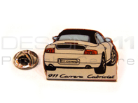 Pin's 'Porsche 911 Carrera Cabriolet' Blanc