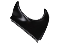 Repair section for front wing triangle below headlamp. Porsche 911 1968-73 - 90150303223GRV, 90150303123GRV, 90150303123, 1680350870, 90150303223, 1680350880, 90150303122, 90150303122GRV, 90150303222, 90150303222GRV - 1680350870, 1680350880