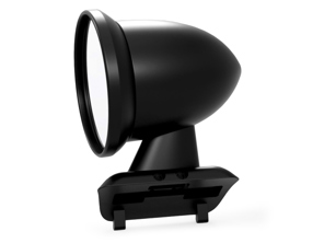 Aluminium bullet mirror - Flag mount, in Satin Black. Porsche 911 1975-1988 - 91173101310, 91173101410, 96473190101, 96473190100, 90173111100 - BulletDriveBlack_FLAG, BulletPairBlack_FLAG