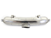 Beschädigter Auspufftopf / Schalldämpfer hinten. Mit TÜV/EWG-Zulassung Porsche Boxster 986 2,7L / 3,2L - 98622094301S, 94301S, 94.301S, 1620602900, 99611114105, 99611114202, 99611114211, 99611115101, 99611115202 - 94.301S, 1620602900