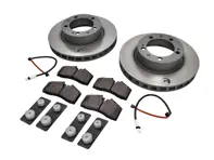 Front Brake pads and brake disc package. Porsche 944 Turbo S M758 - 92835104361, 92835104461, 99335193905, 94461236502, 95135108904, 92835104361SEB, 92835104461SEB, 99335193905BRE