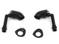 Headlamp washer jet kit with gaskets. Long stem. Porsche 1974-79 - 91162880800, 91162880700, 91162808601, 91162808502, 91162808600, 91162808500