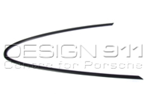 Rear 1/4 Glass Moulding Metal Black. Porsche 911 - 9115434190270K, 9115434200270K