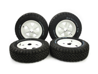 Safari 16' white wheel and tyre set for 911 78-89
