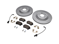 Rear brake disc and brake pads package Porsche Macan - 95B615601G, PAB698451