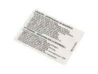 Autocollant d'avertissement d'airbag. Porsche 955 Cayenne - 95570143020