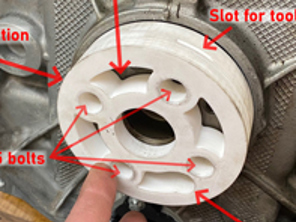 Rear main oil seal fitting tool for Porsche Boxster and 911 M96/M97 - 0PB105249/2, 99911349040, 99710121201, 0PB105249, 0PB105249/1