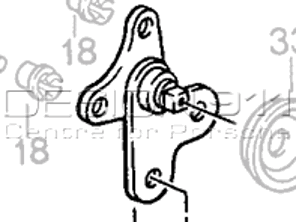 Halterung für Taster. Porsche 911 / 964 / 993 - 91153107503, 91153107502, 91153107603, 91153107602