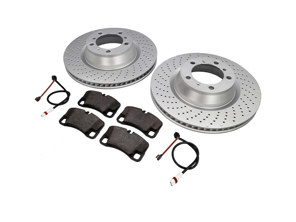 REAR Brake disc rotor 350mm & Brake pads. Porsche 997 GT3 2010>> - 99735240698, 99735240598