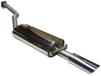 Marmitta di scarico / scatola posteriore Silenziatore. Porsche 924 Turbo / 944 Turbo - 92441S, 92.441S, 1620608500, 95111108301