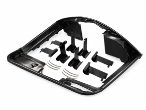 Kit di lamiera per il motore sopra il corridoio per Porsche 911 SC (auto con aria condizionata M399) - 93010630100, 91110608500, 91110608301, 90110608400, 91110680204, 90110608104