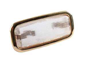 Interior Lamp / Light with Brass Frame. Porsche 911 / 964 / 993 / 356C Coupe Models - 90163210128, 90163210129 - 1695700900