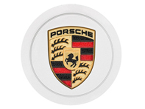 Enjoliveurs Argent avec écusson Porsche en couleur pour Porsche 964 Carrera 4 - EXC96403800
