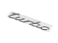 'Turbo' Chrome Badge. Porsche 997 Turbo - 99755923703, 997.559.237.03