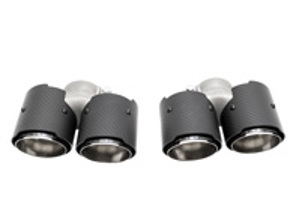 Auspuff Deluxe Quad-Style Endrohr Kohlefaser. Porsche 997.1 Carrera - 99711115100, 99711115101, 99711198150, 99711198111, 99711115200, 99711115201, 99711198210, 99711198211