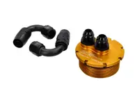 Adaptateur de filtre à distance TRS Backflow Preventer (BFP) avec clapet anti-retour et raccords intégrés. Porsche Boxster / Cayman / 996 / 997