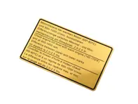 Sticker engine oil level. Porsche 911 / 930 1969 - 1977 - 91100650401 - 1601500206