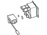 Evaporateur avec détendeur pour batterie hybride. Porsche Panamera 970 MKII - 97057348100