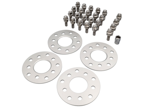 Kit distanziali per ruote con bulloni per ruote in titanio leggero e set di bulloni di bloccaggio (+5 mm) SPACERKIT5TI - 3608000005, 99736120000, 99736120040