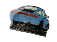 Pin's Badge 'Porsche 911 Carrera 4' Bleu