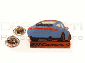 Anstecknadel 'Porsche 911 Carrera 4' Blau