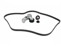Kit courroie d'entraînement avec amortisseur de tension et poulie de renvoi. Porsche 955 / 957 / Cayenne V6 - 95510229900, 95510236101, 95510236100, 95510227600, 95510293300