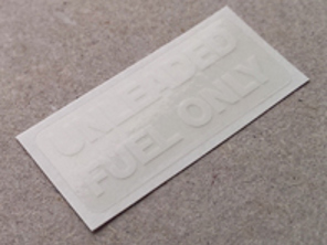 Unleaded fuel only Decal. Porsche 911 (1978 – 1989) - 91170125300