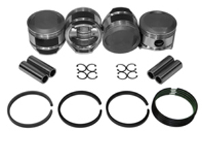 Piston set, Big bore 86mm. Porsche 356A / 356B - 008 11 86EP, 0081186EP