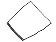 Motorkap afdichting. Porsche 964 1990-94 / 964 Turbo - 96450412301, 96450412303