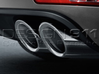 Exhaust Sports Tail Pipes SILVER. Porsche Macan Turbo - 95B04420009