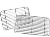 Ventilation grilles (Set of 2) Curved for engine lid. Porsche 356B T6 / 356C T6 - 64455904106, PCG55904106 - 356134-01, 1684551010