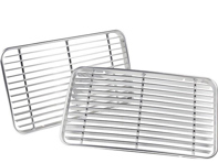 Ventilation grilles (Set of 2) for engine lid. Porsche 356B T6 / 356C T6 - 64455904106, PCG55904106, 6445590410 - 356134-01, 1684551010