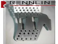 Pedana in alluminio Rennline. Lato conducente. Porsche 911/912/930 TARGA/CABRIO - F04