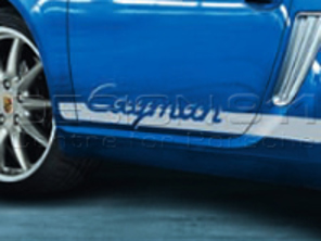 Side strips with model designation. Porsche 987C Cayman - 98704480252, 98704480253