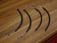 Steel-sheathed brake line set. Porsche 911 (992) GT3 - 99204485615, 99104480636, 99104480637