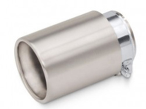 Endrohrblende Titan gebürstet. Porsche 718 Boxster und Cayman 2,0ltr/2,5ltr
