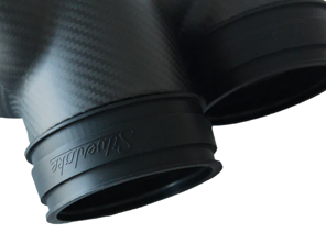 Silikon-Verbindungsmuffensatz für GT3-Ansaugkrümmer-Sammelrohr zum Drosselklappengehäuse. Porsche 964 / 993 / 996 - 99611068551, 99611068552, 99611068553, 99611068650 - SL-RC-GT3-4