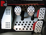 Rennline REV2 4 Piece Pedal Set Rubber Grip. Porsche 911 / 912 / 914 / 930 COUPE Manual - A12.2P6051, A122P6051