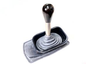 Pommeau de levier de vitesse (goutte d'eau) et soufflet en ébène. Porsche 964 / 993 - 99342407502, 99342407501, 993424075028YR, 96442407505