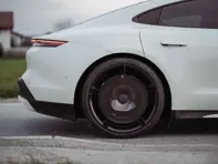 Llanta trasera de disco EVO Aero, fibra de carbono para llanta de aleación. Porsche 9J1 Taycan