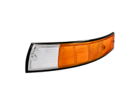 Indicator lens Front, with BLACK rim. Porsche 911 1967-74 - 91163194300, 91163194400 - P14964S, P14964D, 1695450770, 1695450780