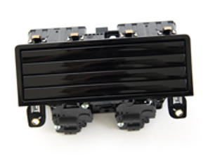 Bouche d'aération pour la console centrale arrière en noir. Porsche 971 Panamera - 971819201F, 971819201F6N3, 971819201HOV3