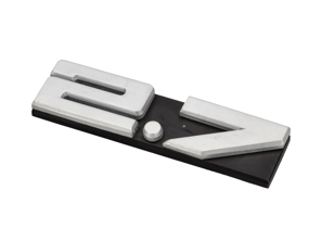 2.7 - Badge voor ventilatierooster achter. Porsche 911 1973-74 - 91155901503, 91155901501, 911287-10-27