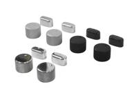 Knob kit Singer style for climate control. Porsche 964 - 94465320500, 9446532050001C, 94465320800, 9446532080001C, 9646591460001C - TK Z 57-61, TK Z 57-60, TK Z 57-59