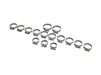 Oil hoses clamp kit. Porsche 930 Turbo 1978-89 - 99918128450, 93011017101, 99923900740, 99923901140, 93011033503, 93011033500, 99923900940, PCG239094A - DO88, DO88