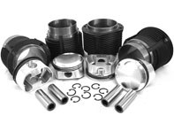 Cilindro di grande diametro e kit pistone forgiato JE 86mm. Porsche 356C/912 - 008 11 86C JE, 0081186CJE