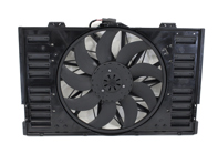 Water radiator air duct with fan. Porsche 970 Panamera - 97010606106, 97010606105, 97010606104, 97010606103 - CFF545000P