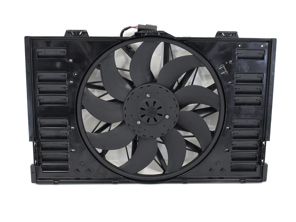 Water radiator air duct with fan. Porsche 970 Panamera - 97010606106, 97010606105, 97010606104, 97010606103 - CFF545000P